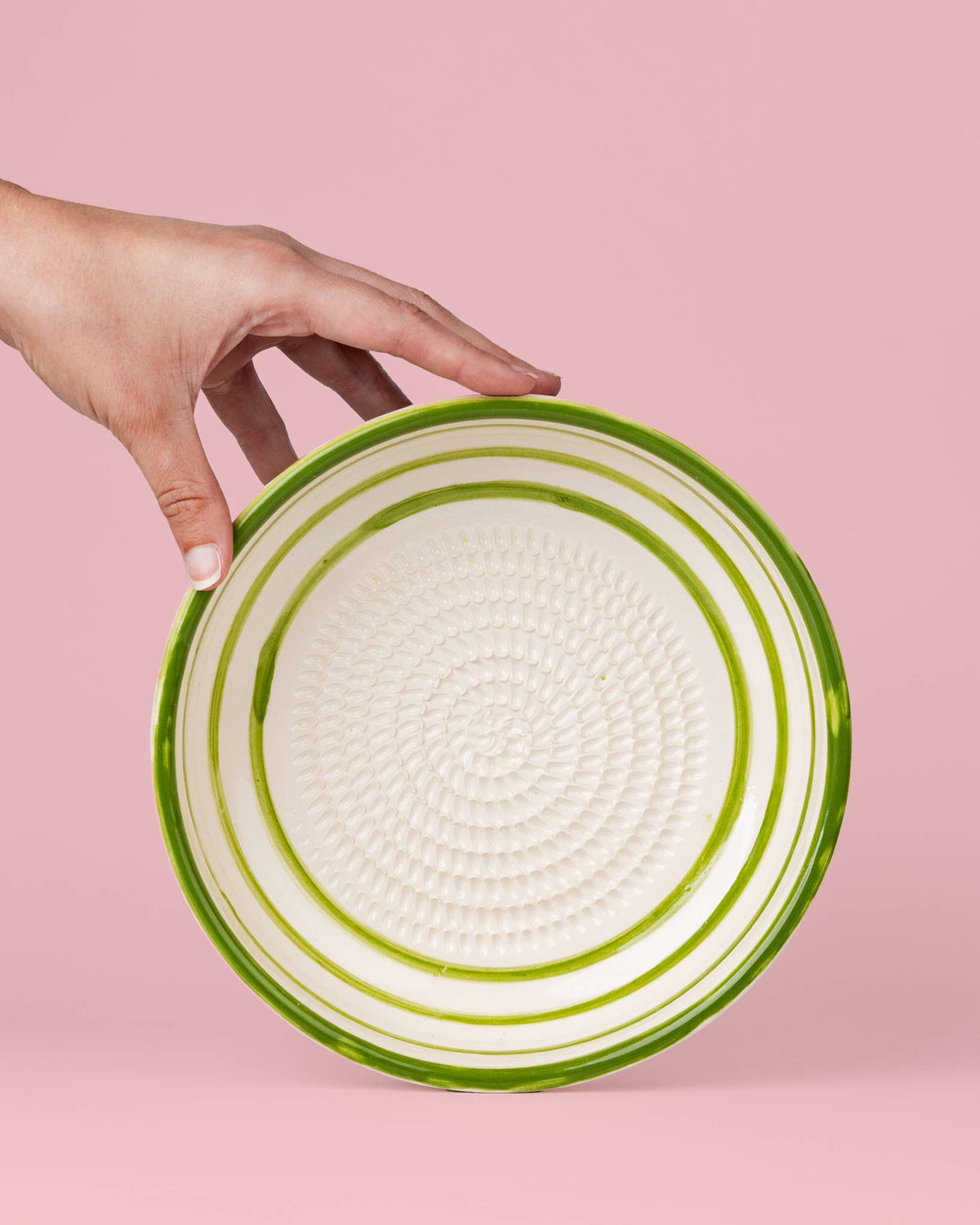 Reibeschale Olivgrün Groß – 19 cm