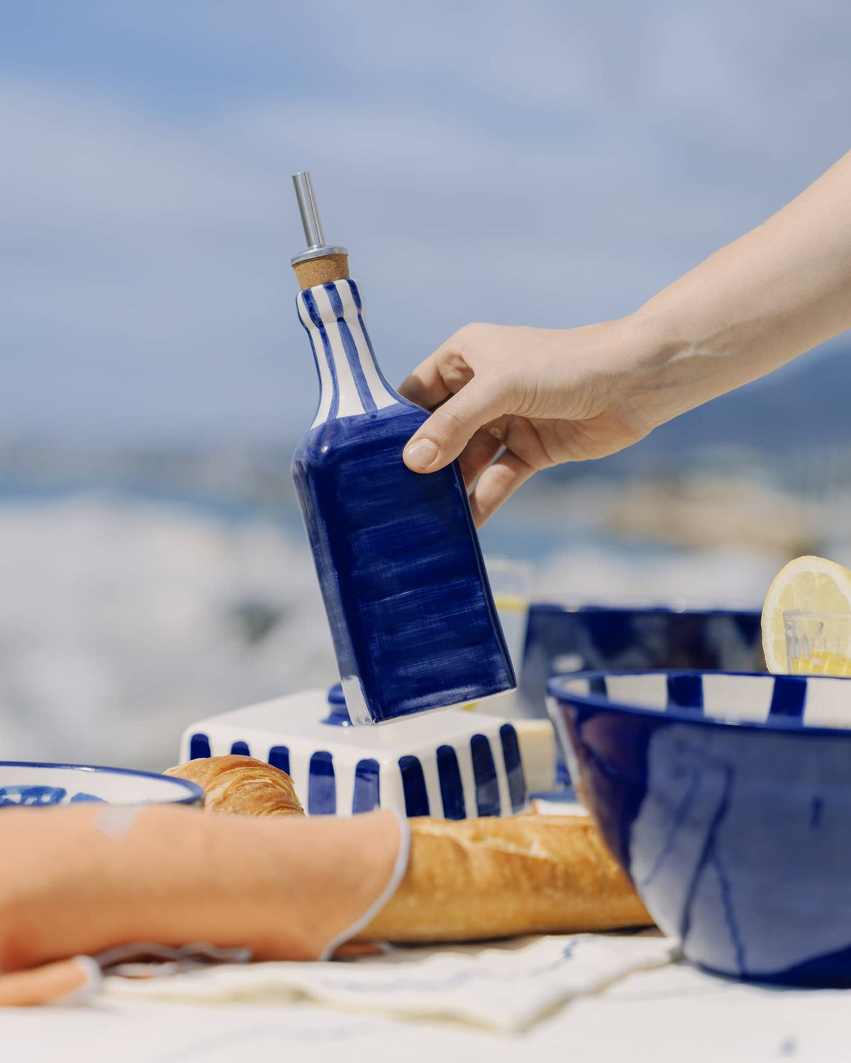 Ölflasche Costa Azul – Keramik 475 ml