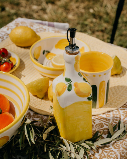 Ölflasche Limone – Keramik 475 ml