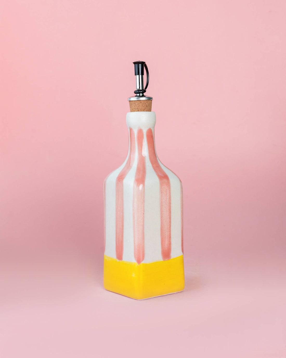 Ölflasche Valentina – Rosa/Gelb 475 ml