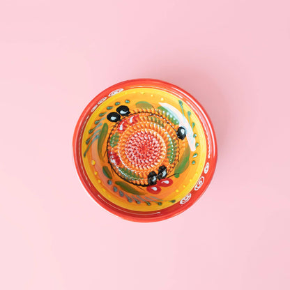 Keramik-Reibeteller Provenzalisch Mittelgroß – 15 × 5 cm