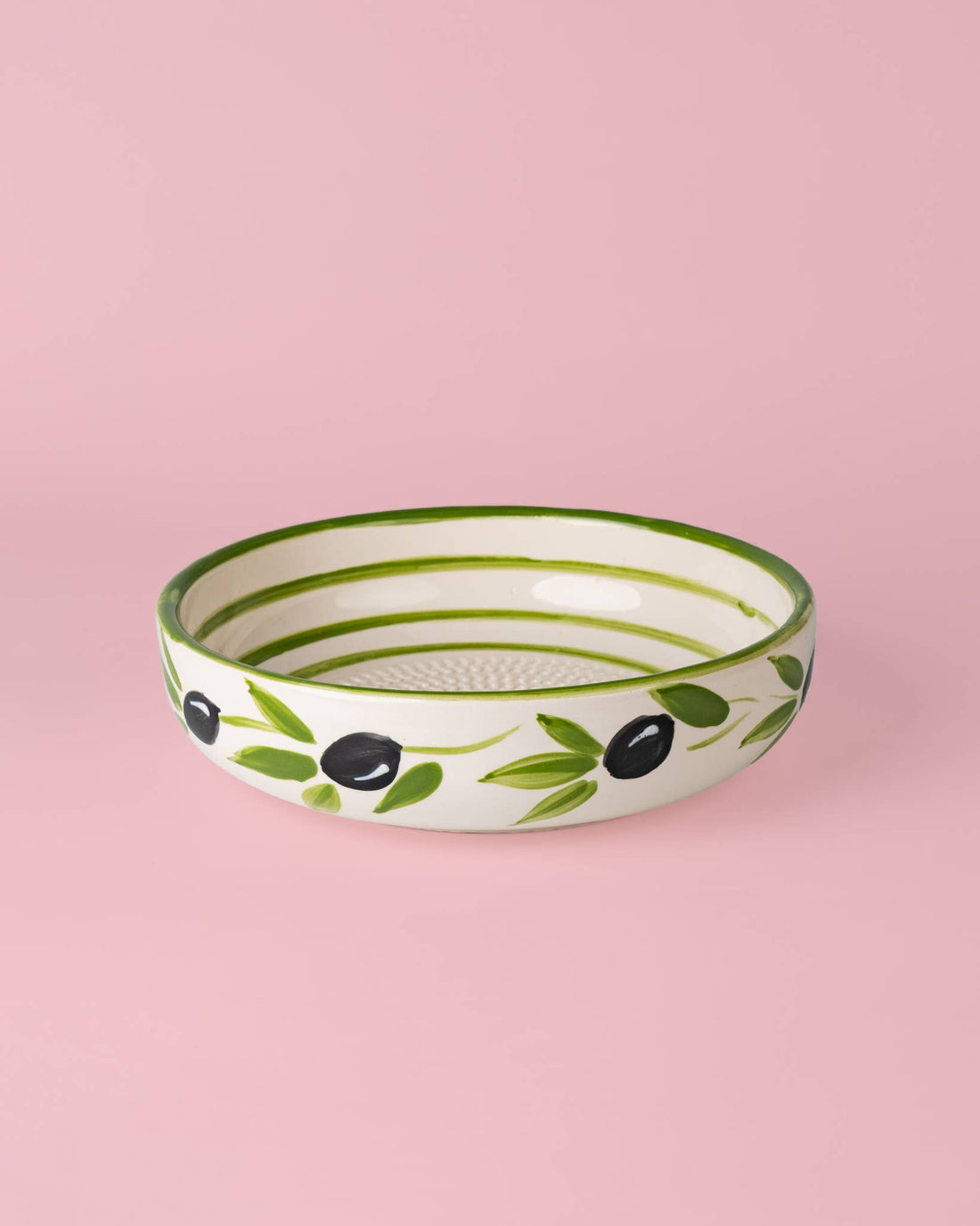 Reibeschale Olivgrün Groß – 19 cm