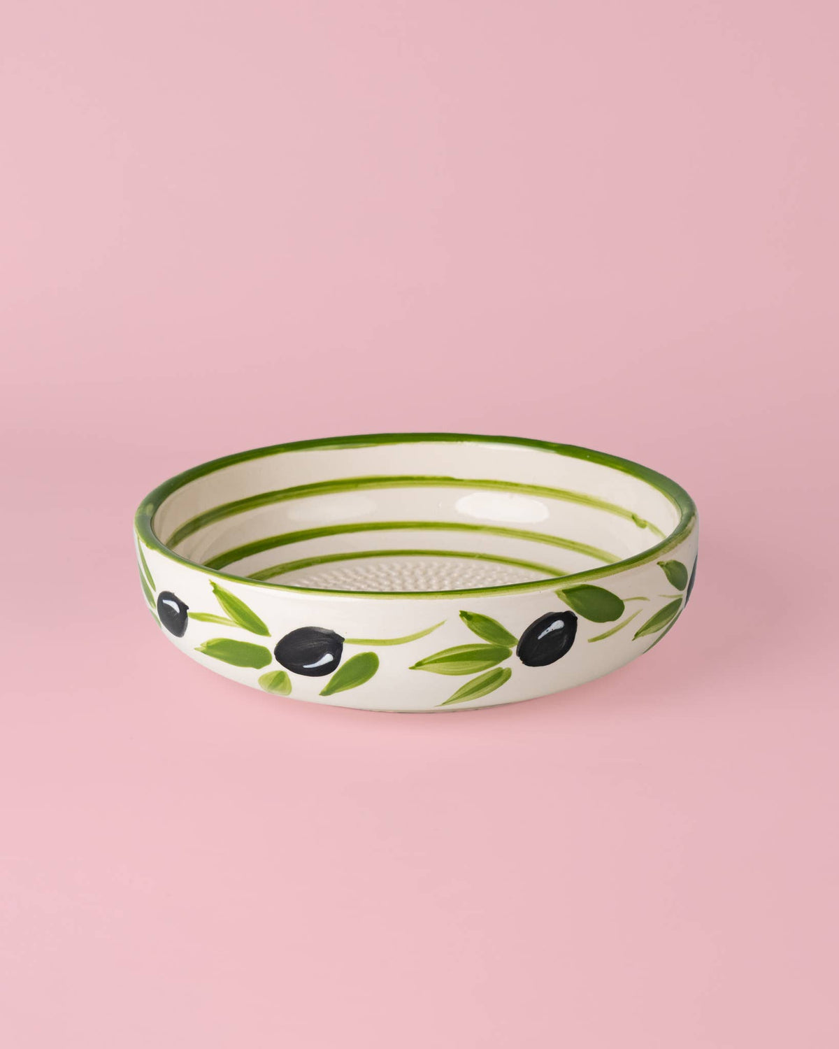 Reibeschale Olivgrün Groß – 19 cm