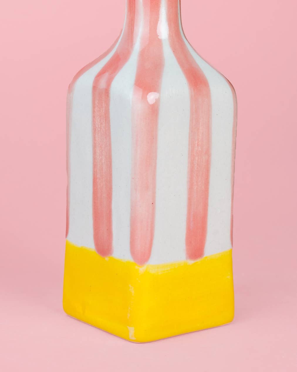 Ölflasche Valentina – Rosa/Gelb 475 ml