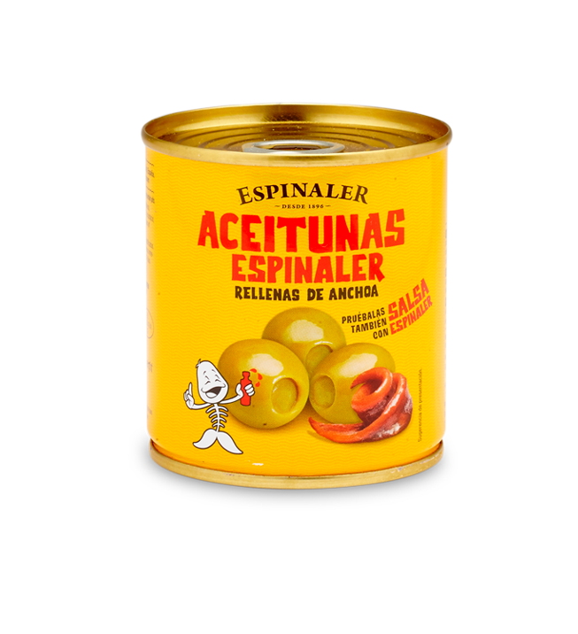 Olijven Gevuld met Ansjovis – Espinaler 200 g