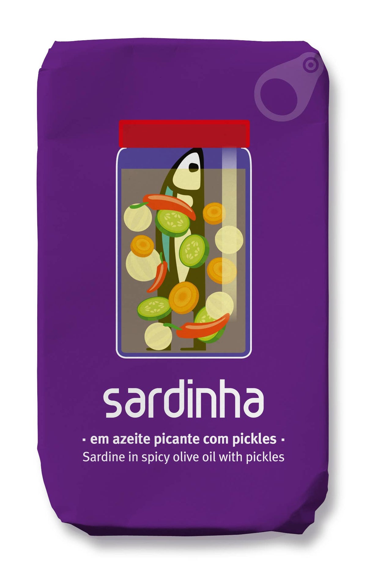 Sardinen in pikantem Olivenöl mit Gewürzgurke 120g