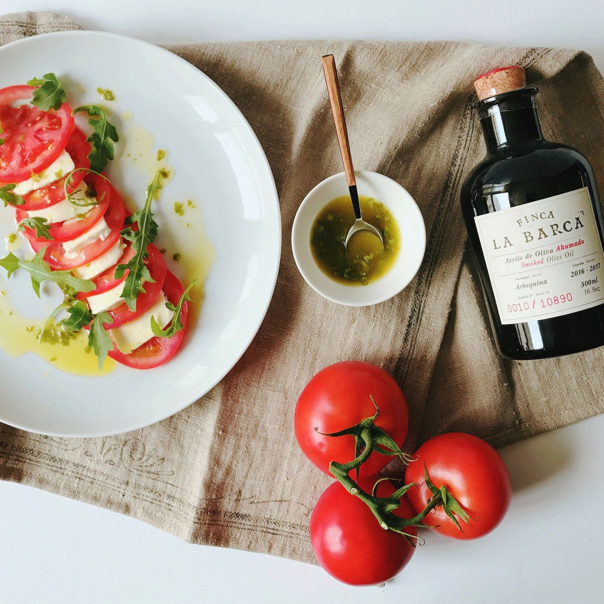 Geräuchertes Olivenöl Finca La Barca 250–500 ml