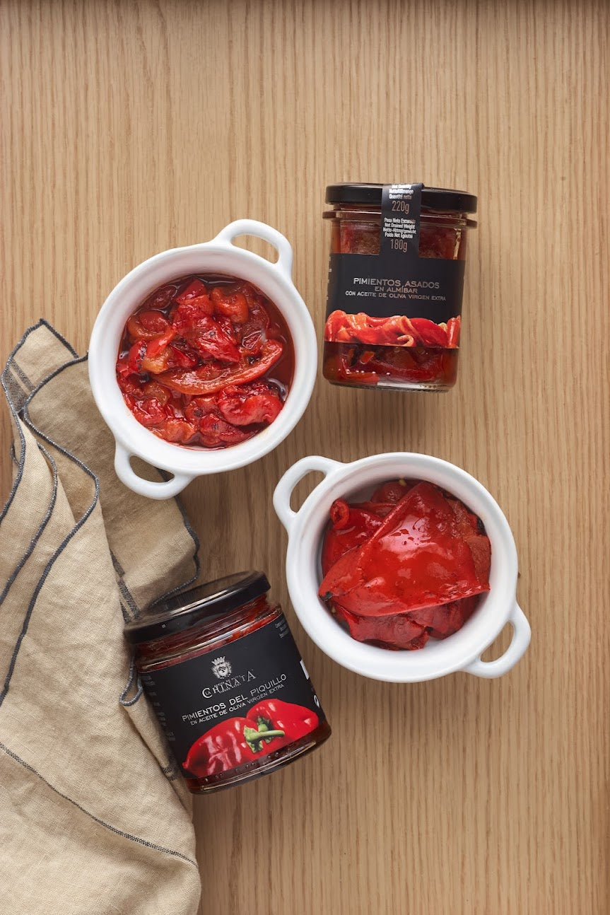 Geröstete spanische Paprika – Pimientos del Piquillo in Olivenöl