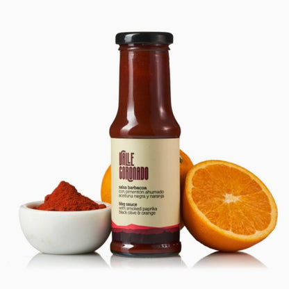 Salsa Barbacoa (BBQ) mit geräucherter Paprika, Olive &amp; Orange