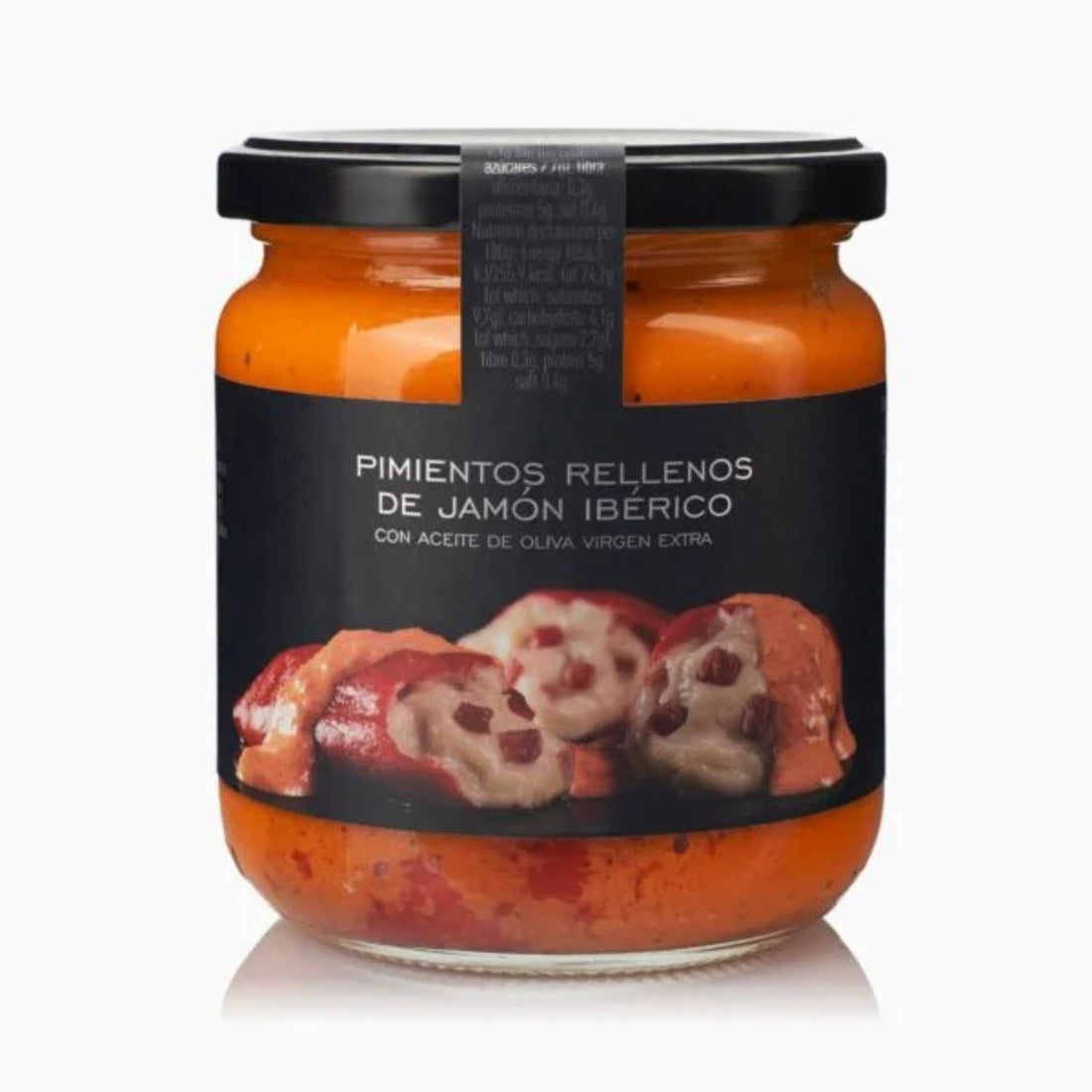 Geröstete spanische Paprika gefüllt mit Jamón Ibérico