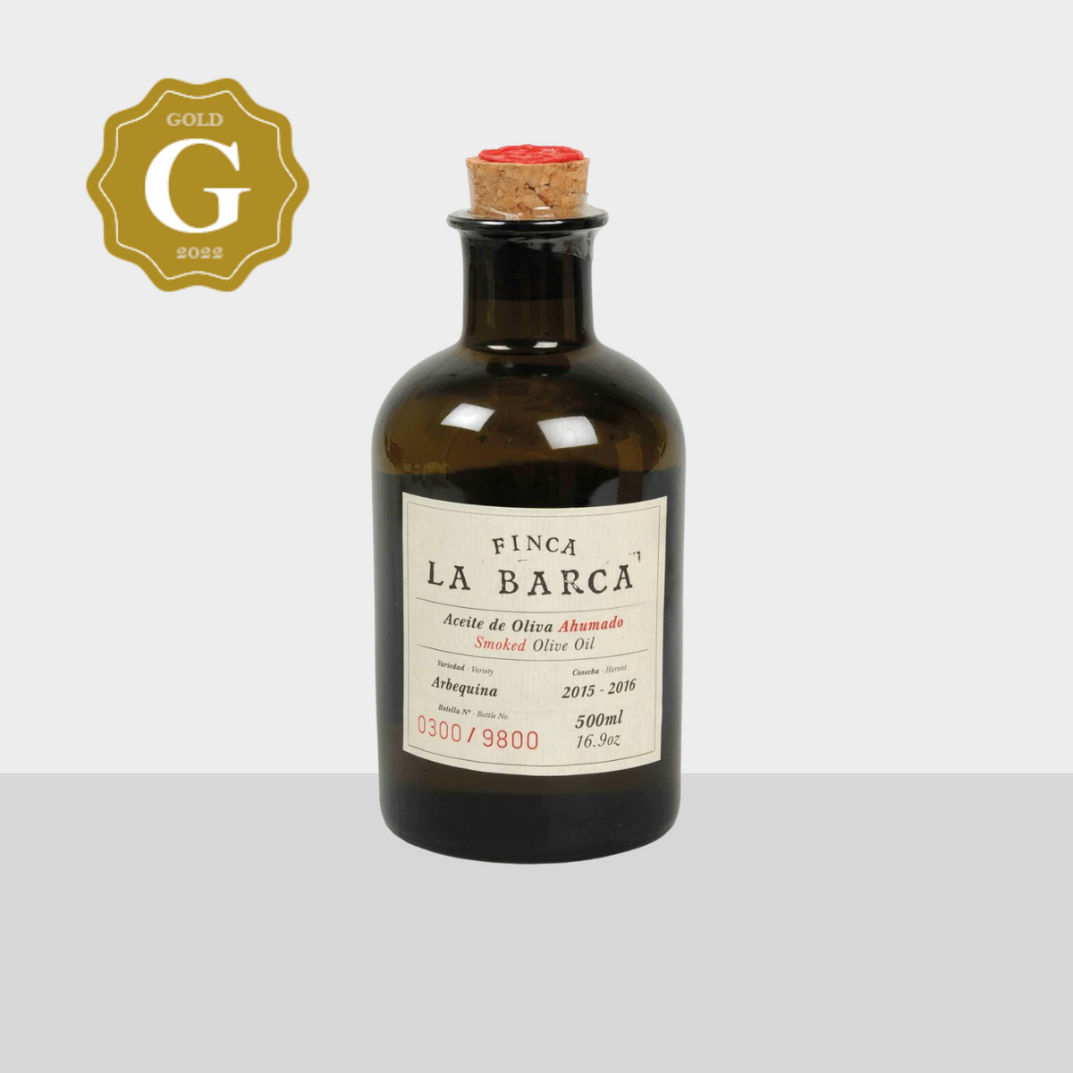 Geräuchertes Olivenöl Finca La Barca 250–500 ml
